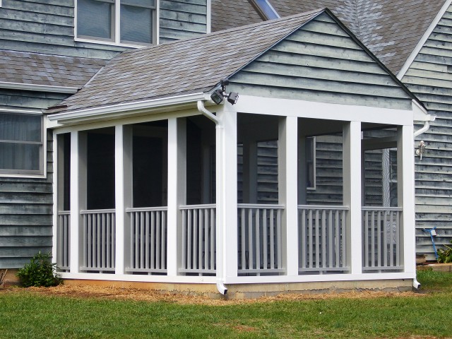 Blue House with Screened Porch Blue House with Screened Porch